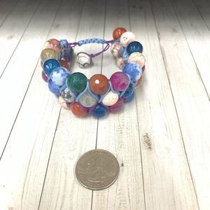 Chunky Genuine Crystal Stone Bracelet‎